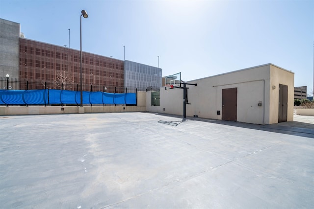 view of basketball court featuring community basketball court