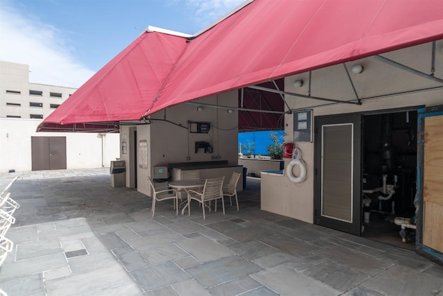 view of patio / terrace featuring outdoor dining space