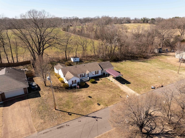 birds eye view of property