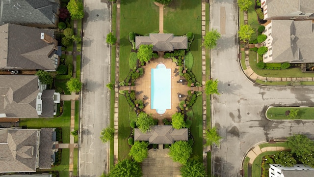 1844 Penshurst Dr, Collierville, TN 38017 - aerial view of residential area featuring a pool