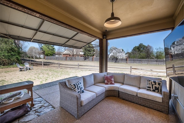 view of patio / terrace with outdoor lounge area