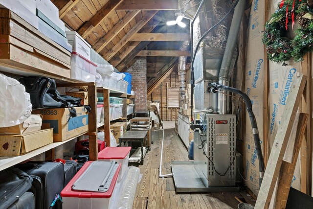 view of attic