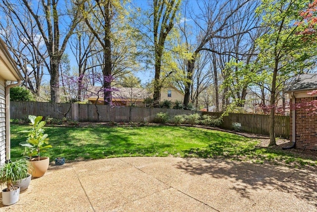 2060 Abergeldie Dr, Memphis, TN 38119 - view of yard featuring a fenced backyard and a patio
