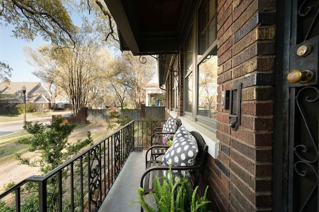 view of balcony
