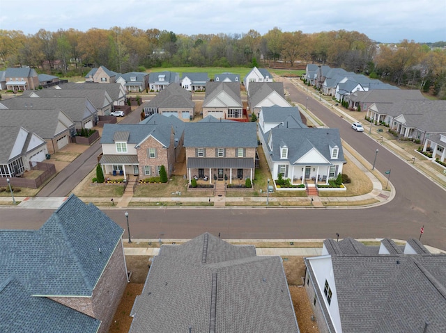 bird's eye view featuring a residential view