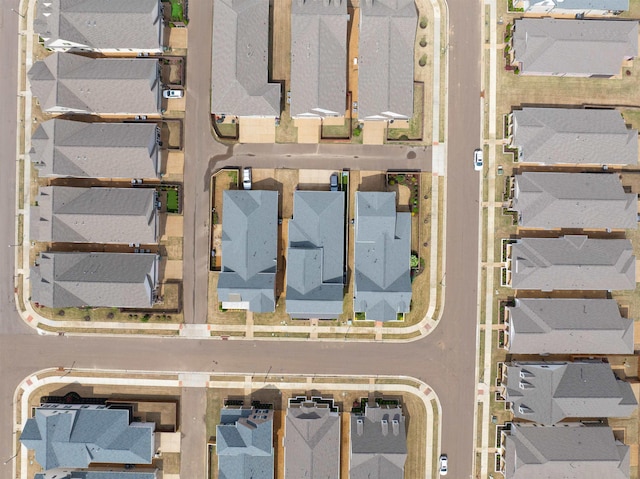 aerial view featuring a residential view