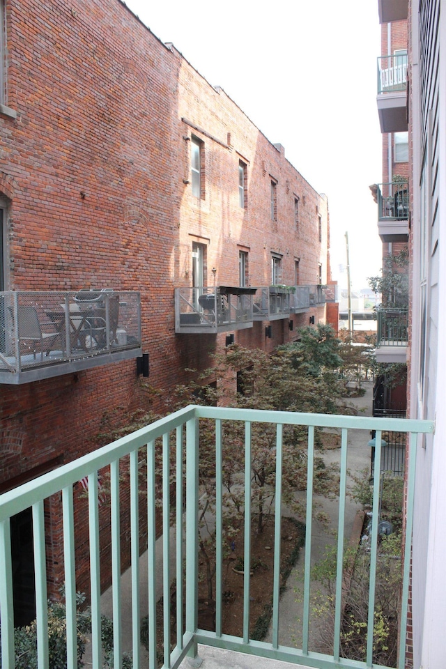 view of balcony