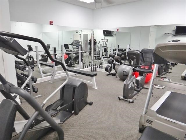 view of workout area