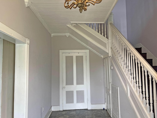 stairs featuring visible vents
