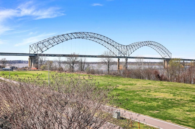 358 N Island Dr Unit 105, Memphis, TN 38103 - view of yard with a water view