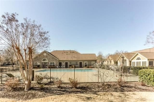 pool with fence