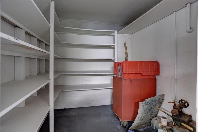 view of storage room