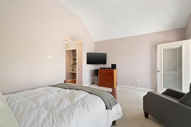 1005 River Currents Dr, Memphis, TN 38103 - carpeted bedroom featuring baseboards and vaulted ceiling