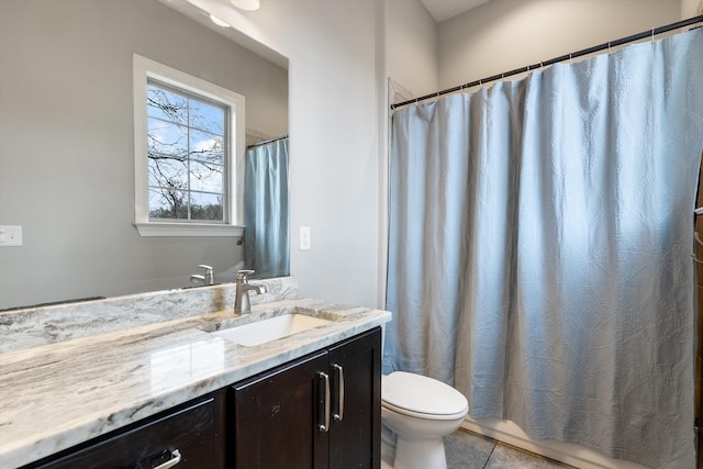 6742 Malone Rd, Olive Branch, MS 38654 - bathroom featuring tile patterned floors, vanity, and toilet