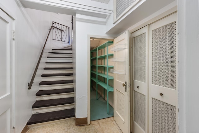 view of staircase