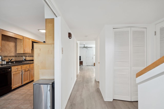 433 S Perkins Dr Unit 433, Memphis, TN 38117 - interior space with a sink, baseboards, and light wood finished floors