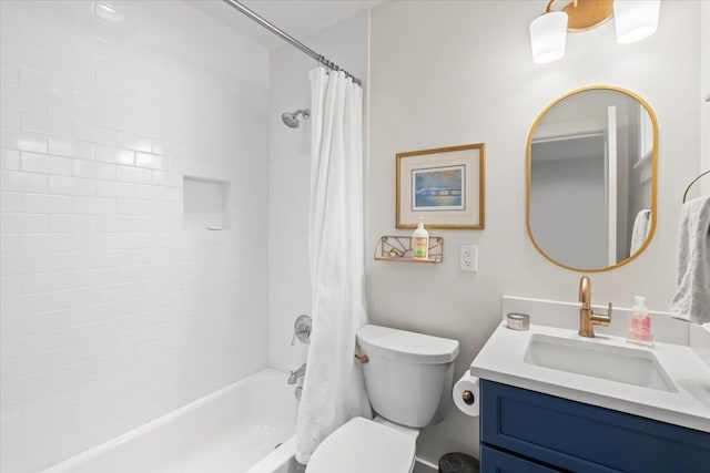 6555 Oak Estates Dr, Memphis, TN 38119 - full bath with toilet, shower / bath combo, and vanity