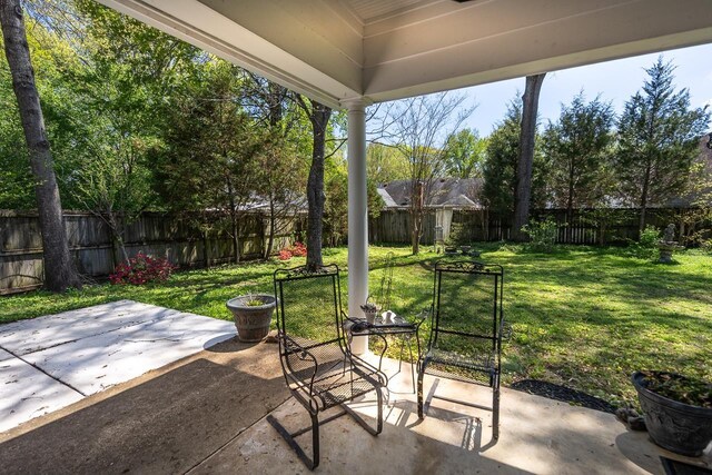 8453 Farrah Ln, Germantown, TN 38139 - view of patio featuring a fenced backyard