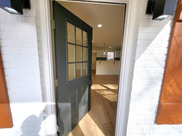 5030 Dee St, Memphis, TN 38117 - doorway to property featuring brick siding