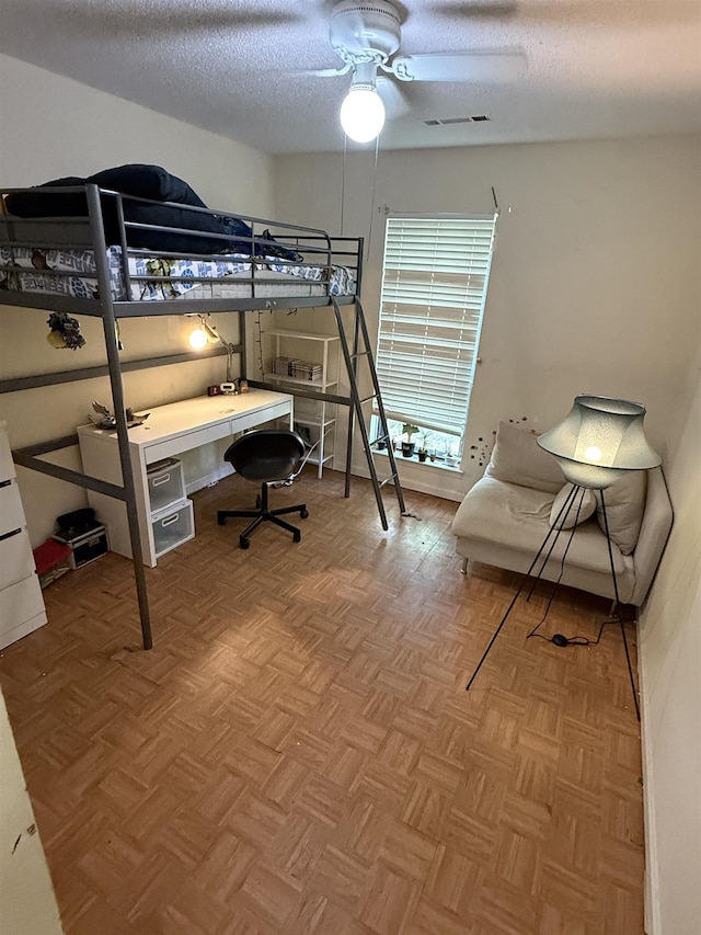 3287 Leschallas Dr, Memphis, TN 38128 - bedroom with a textured ceiling