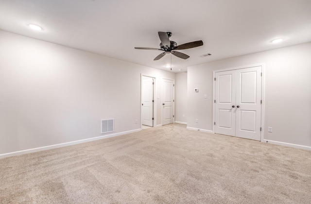 185 Valleyview Ln, Oakland, TN 38060 - unfurnished bedroom with visible vents, baseboards, and light carpet