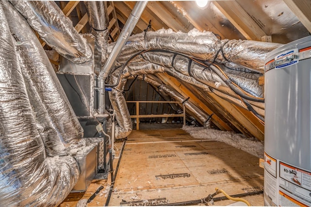 175 Valleyview Ln, Oakland, TN 38060 - unfinished attic with gas water heater