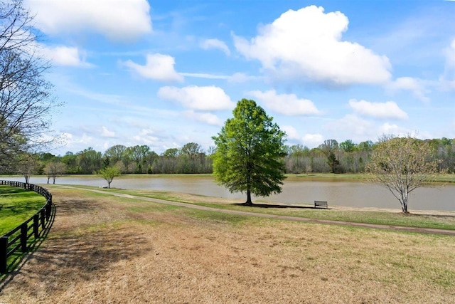 703 Justana Dr, Collierville, TN 38017 - view of water feature with fence