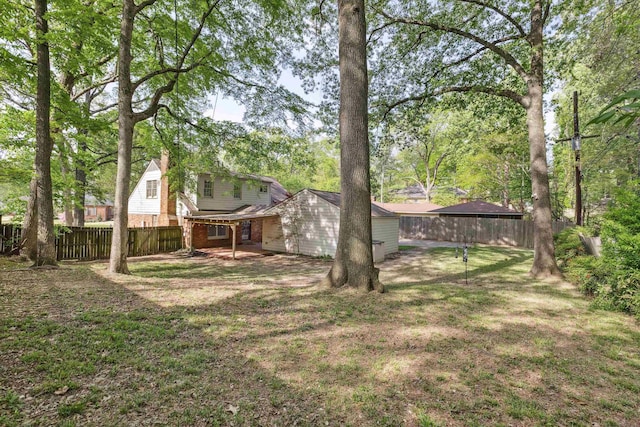 5478 N Rolling Oaks Dr N, Memphis, TN 38119 - view of yard with fence