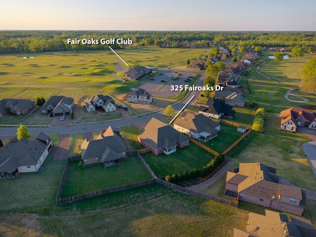 325 Fairoaks Dr, Oakland, TN 38060 - aerial view at dusk featuring a residential view