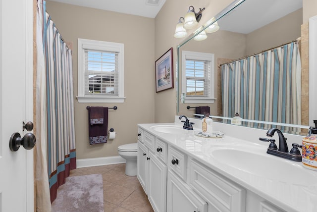 325 Fairoaks Dr, Oakland, TN 38060 - full bathroom featuring tile patterned flooring, a sink, and a healthy amount of sunlight