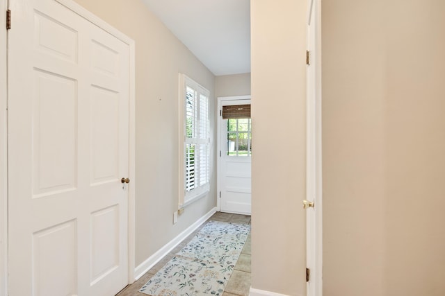 hall with baseboards
