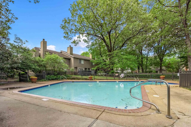 1832 Dragonfly Cv Unit 1, Germantown, TN 38138 - pool featuring fence and a patio