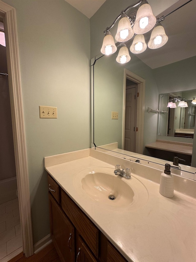 bathroom featuring vanity