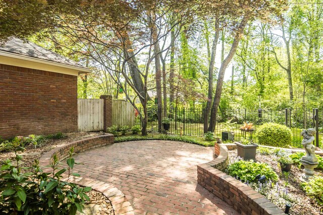 view of patio / terrace with fence