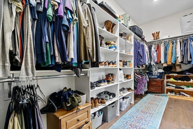428 Catawba Valley Dr, Collierville, TN 38017 - walk in closet featuring wood finished floors