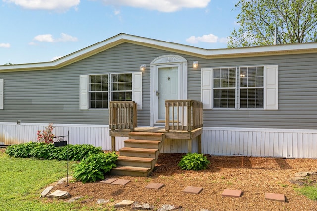 view of manufactured / mobile home