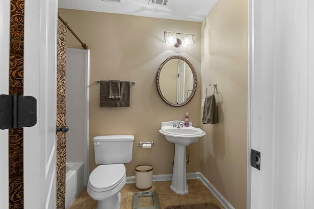 93 Eagle Glade Cv, Cordova, TN 38018 - bathroom featuring tile patterned floors, visible vents, toilet, and baseboards
