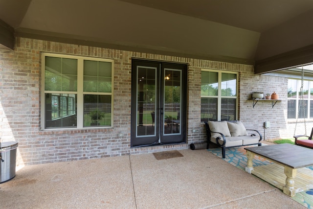 view of patio / terrace with french doors