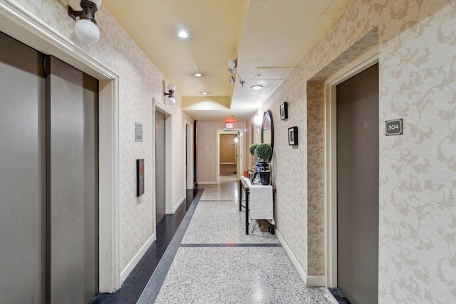 hall with elevator