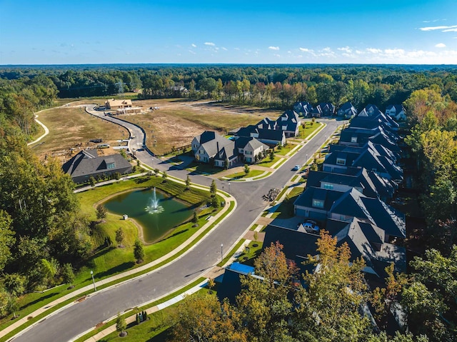 515 Saunders Creek Cir, Rossville, TN 38066 - aerial view with a water view, a view of trees, and a residential view