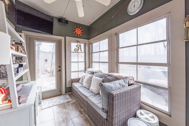 view of sunroom