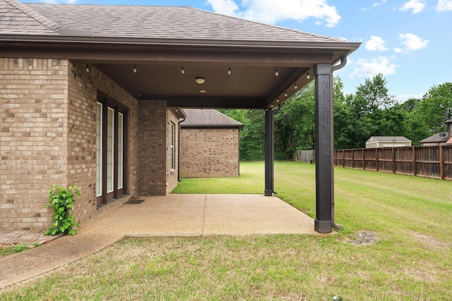 view of patio / terrace with fence