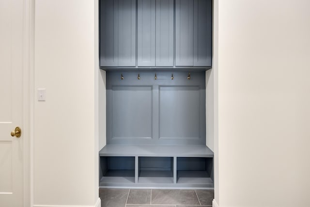 mudroom with baseboards