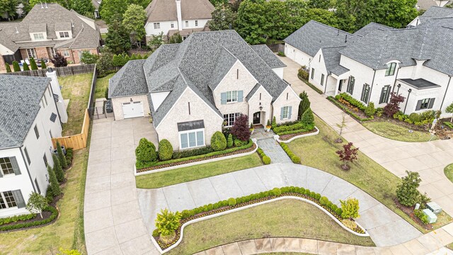 aerial view of residential area