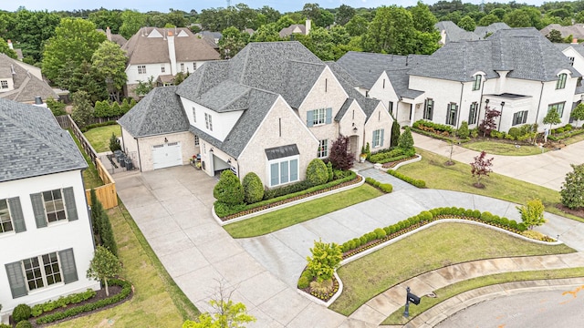 aerial view of residential area