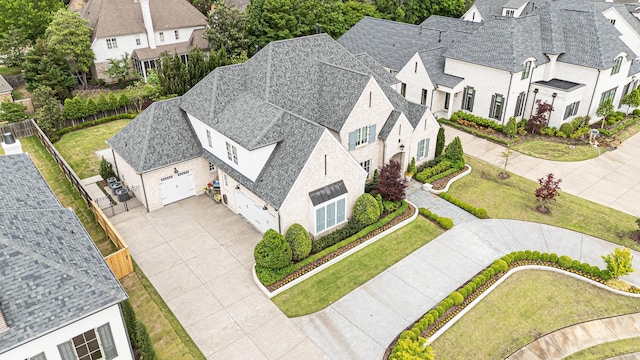 aerial view of residential area