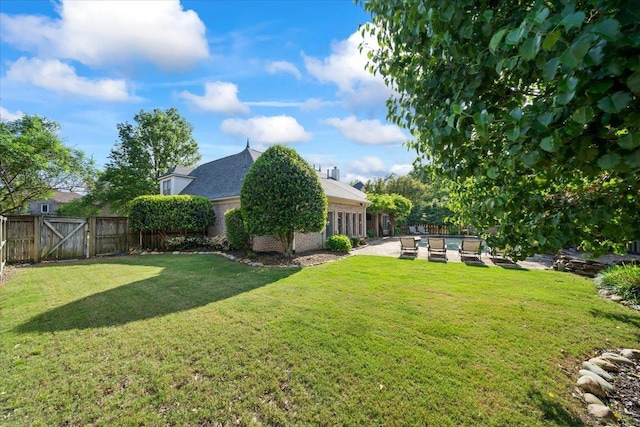 9842 Garden Pl, Collierville, TN 38139 - view of yard featuring a fenced backyard, an outdoor living space, and a patio area