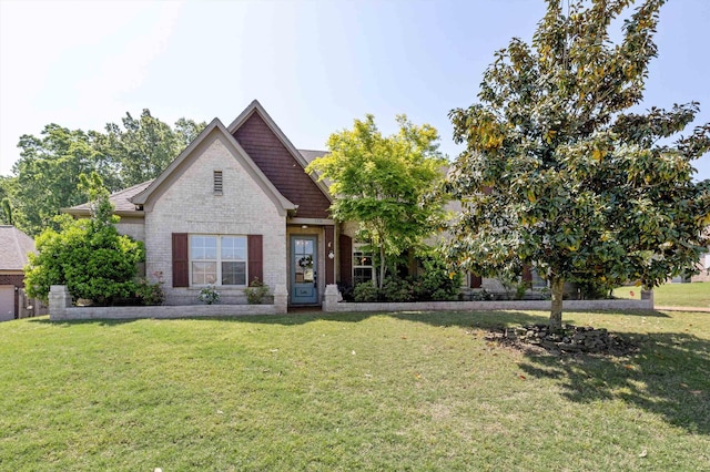 5376 Scarlet Ridge Dr, Arlington, TN 38002 - view of front of home featuring brick siding and a front lawn