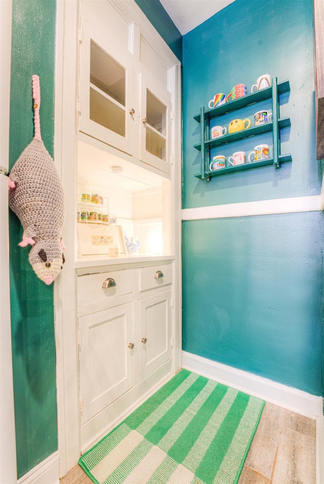 interior space with baseboards