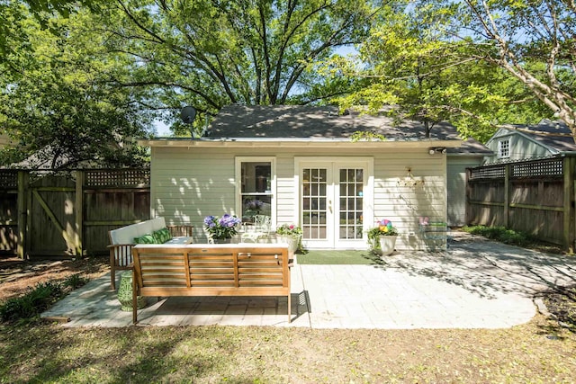 246 Palisade St, Memphis, TN 38111 - back of house featuring french doors, an outdoor hangout area, fence private yard, and a patio area